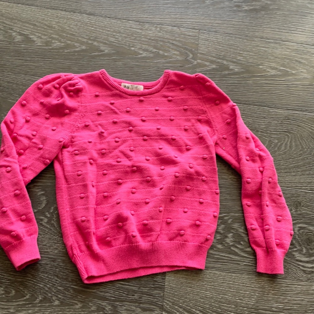 Pink sweater shirt